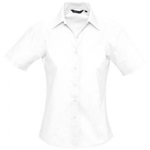 Рубашка женская с коротким рукавом ELITE белая, размер S