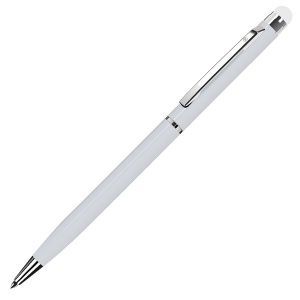 TOUCHWRITER, ручка шариковая со стилусом для сенсорных экранов, белый/хром, металл  