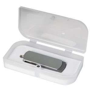 USB Флешка Portobello, Elegante, 16 Gb, Toshiba chip, Twist, 57x18x10 мм, серебряный, в подарочной у