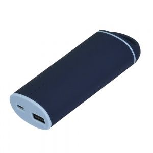 Внешний аккумулятор, Travel Max PB, 4000 mAh, пластик, покрытие-soft touch, 92х46х23 мм, синий/голуб