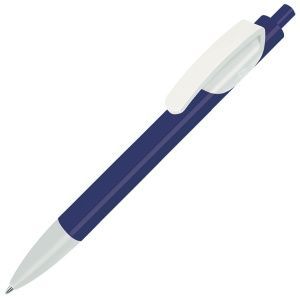 TRIS, ручка шариковая, ярко-синий/белый, пластик