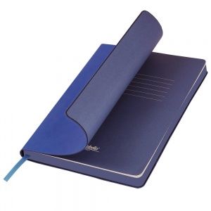 Ежедневник недатированный, Portobello Trend, River side, 145х210, 256 стр, лазурный/синий (стикер, б