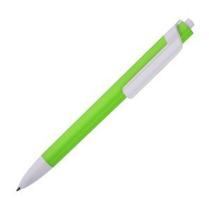 FORTE NEON, ручка шариковая, неоновый зеленый/белый, пластик