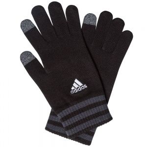 Перчатки Tiro, черные с серым, размер M