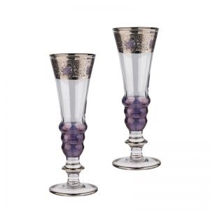 Набор для шампанского (2 бокала), фиолетовый