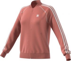 Куртка тренировочная женская на молнии SST TT, розовая, размер L