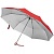 Зонт складной Silverlake, красный с серебристым