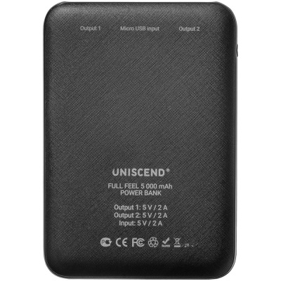 Внешний аккумулятор Uniscend Full Feel 10000 mAh с индикатором, черный