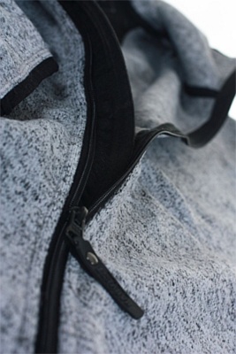 Куртка флисовая мужская RICHMOND, серый меланж, размер M