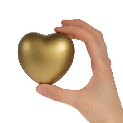 Антистресс «Сердце», золотистый