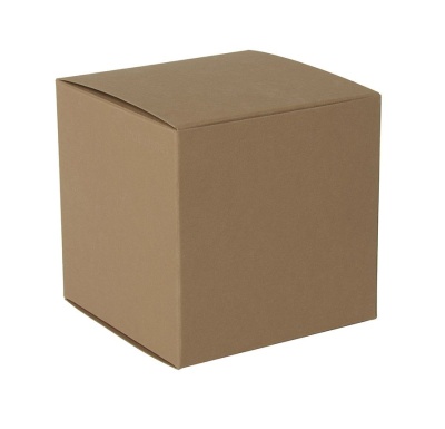 Коробка подарочная CUBE; 9*9*9 см; коричневый