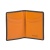 Портмоне вертикальное с зажимом для денег и RFID - защитой банковских карт, черный с оранжевым
