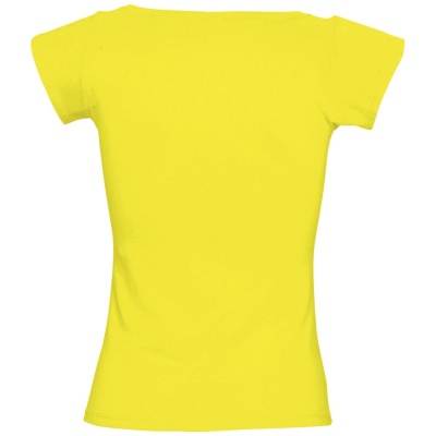 Футболка женская с глубоким вырезом MELROSE 150 лимонно-желтая, размер L