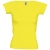 Футболка женская с глубоким вырезом MELROSE 150 лимонно-желтая, размер L