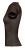 Футболка женская MIAMI 170 темно-коричневая (шоколад), размер L
