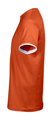 Футболка мужская с контрастной отделкой MADISON 170, оранжевый/белый, размер XL