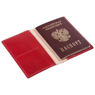 Обложка для паспорта Exclusive, красная