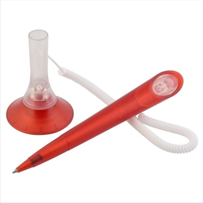 Ручка шариковая MEMO LEVISTOR CORD ICE, красный