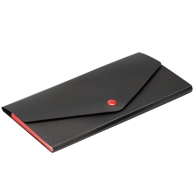 Органайзер для путешествий Envelope, черный с красным