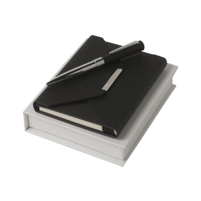 Набор (записная книжка А6, ручка шариковая), черный