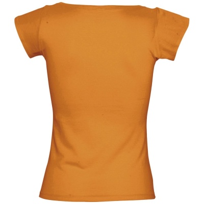 Футболка женская с глубоким вырезом MELROSE 150 оранжевая, размер L