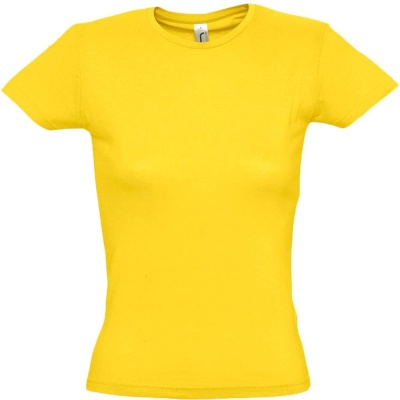 Футболка женская MISS 150 желтая, размер S
