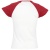 Футболка женская MILKY 150 белая с красным , размер M