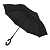 Зонт-трость HALRUM,  полуавтомат, черный, D=105 см, нейлон, пластик