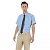 Рубашка мужская с коротким рукавом Oxford SSL/men, голубой