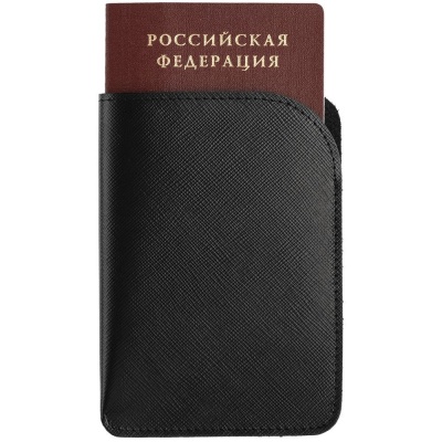 Чехол для паспорта Linen, черный