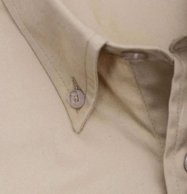 Рубашка мужская с длинным рукавом BEL AIR бежевая, размер XXL