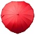 Зонт-трость «Сердце», красный