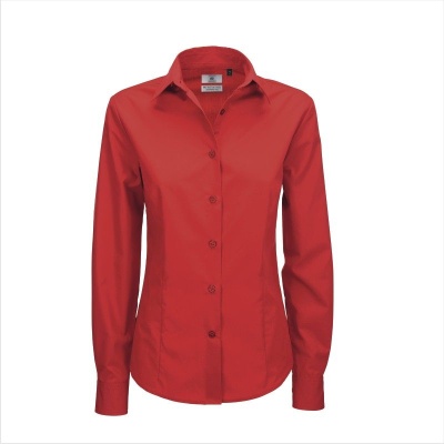 Рубашка женская с длинным рукавом Smart LSL/women, темно-красный