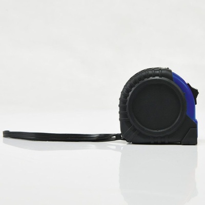 Рулетка пластиковая, 5 м.,синяя, 7*7*3,5 см, с металлическим клипом