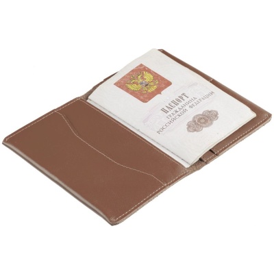 Обложка для паспорта, коричневая