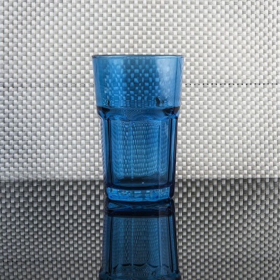 Стакан GLASS, синий, 320 мл, стекло