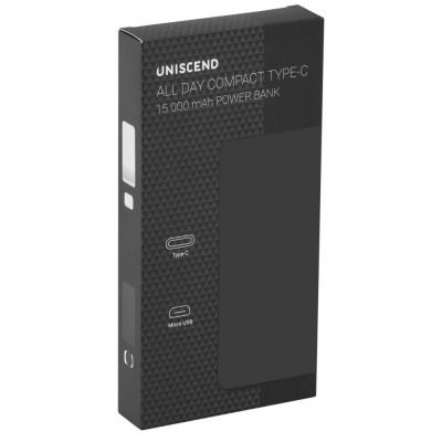 Внешний аккумулятор Uniscend All Day Compact Type-C 15 000 мAч, белый