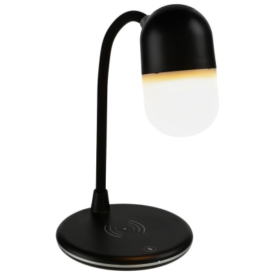 Лампа с колонкой и беспроводной зарядкой lampaTon