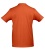 Футболка мужская с контрастной отделкой MADISON 170, оранжевый/белый, размер XXL