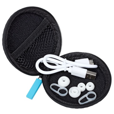 Cпортивные Bluetooth наушники Vatersay, черные с белым