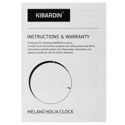 Часы настенные Melancholia Clock, черный