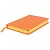 Ежедневник датированный Joy, А5,  оранжевый, белый блок, золотой обрез