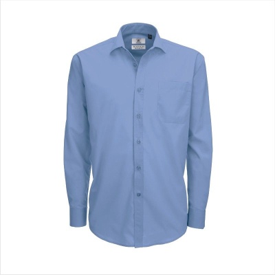 Рубашка мужская с длинным рукавом Smart LSL/men, корпоративный голубой