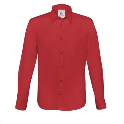 Рубашка с длинным рукавом London, размер XL , темно-красный
