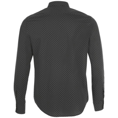Рубашка мужская BECKER MEN, темно-серая с белым, размер XXL